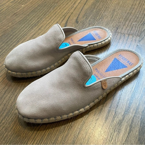VERBENAS Celia espadrilles suede mules EU 38 Made in Spain - Picture 1 of 12